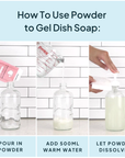Dish Soap - Powder to Gel 500ml - Sustainable & Biodegradable