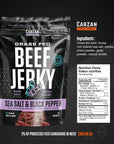 Beef Jerky (100% Grass-fed) - 75g Sea Salt and Black Pepper