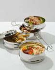 Stainless Steal Tiffin Lunch Box (4-layer stacked)