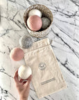Organic Wool, Hand Dyed, Dryer Balls (Set of 3)