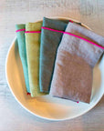 Pure Linen Napkins - Fish Pond Mix, Set of 4