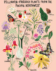 Art Print - Pollinator Friendly Plants - 12x16 (by Anja Jane)