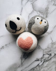 Organic Wool, Hand Dyed, Dryer Balls (Set of 3)