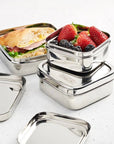 Stainless Steal Tiffin Lunch Box (square trio)