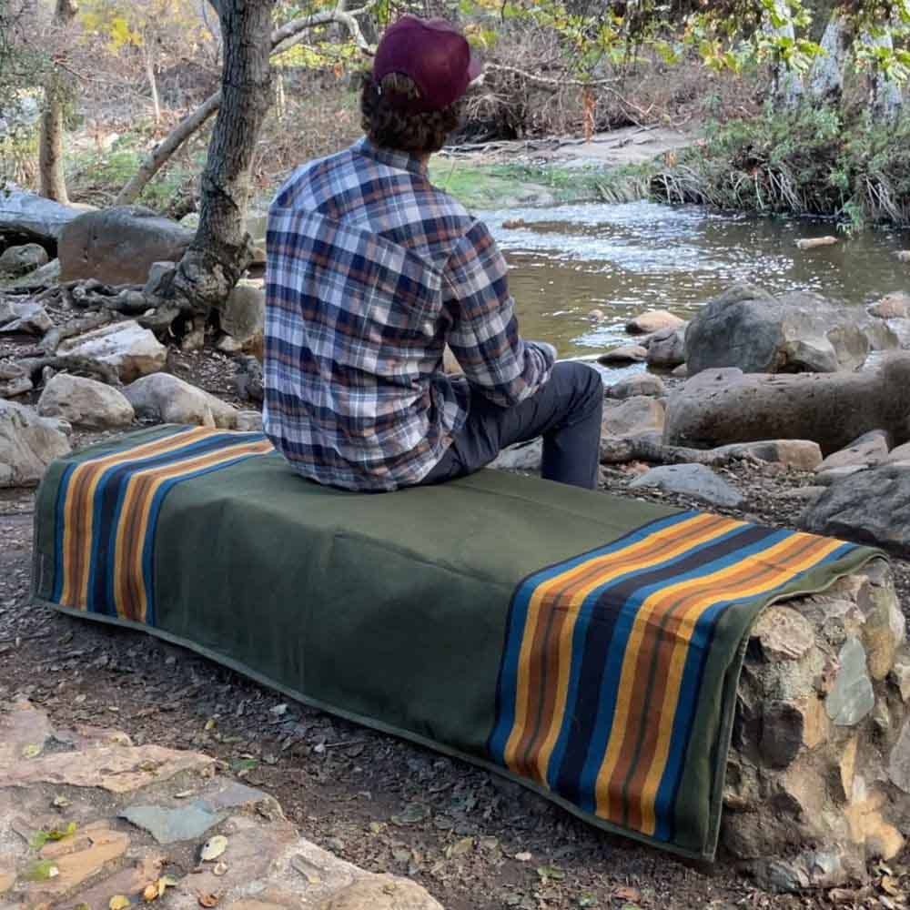 Waxed Canvas Waterproof Blanket - Camping Outdoor Bushcraft