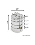Stainless Steal Tiffin Lunch Box (4-layer stacked)