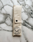 Bamboo Utensil Set with Organic Cotton carrying pouch