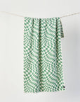 Towel (Beach) - Premium Woven - Green Illusion