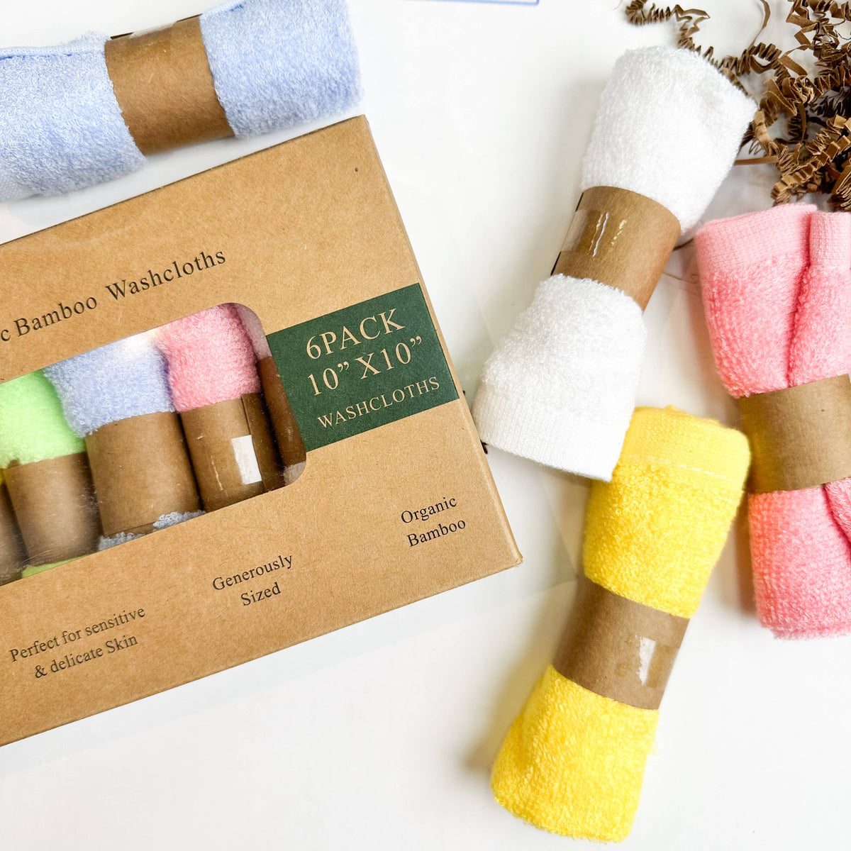 Washcloths, Organic Bamboo