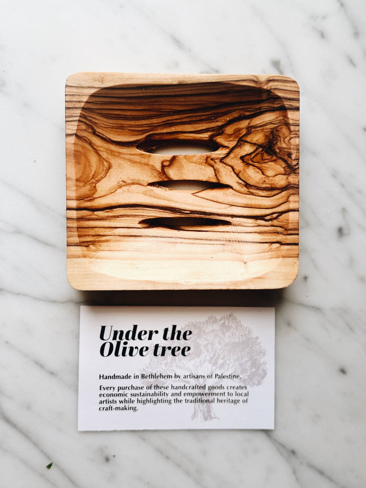 Soap Holder, Olive Wood