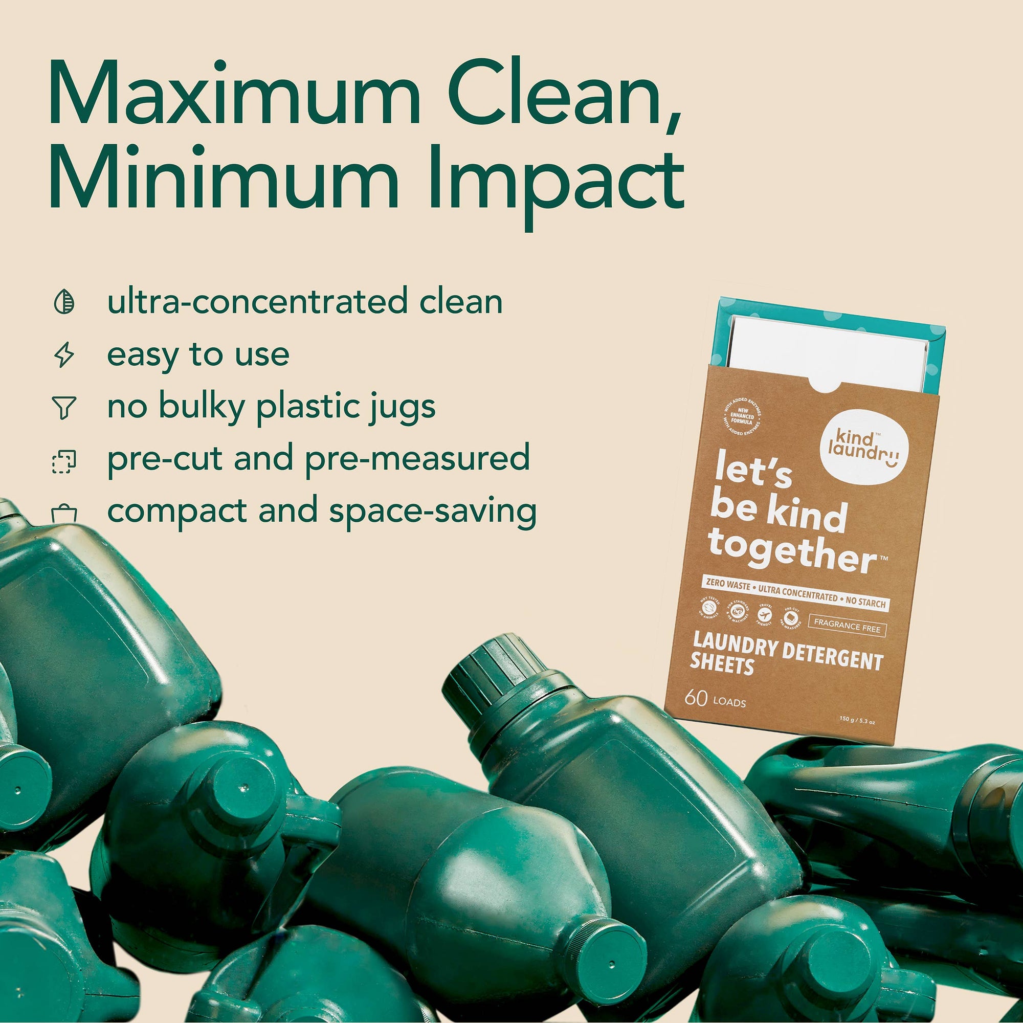 Laundry Detergent Sheets - Zero Waste - Plant Based Extracts