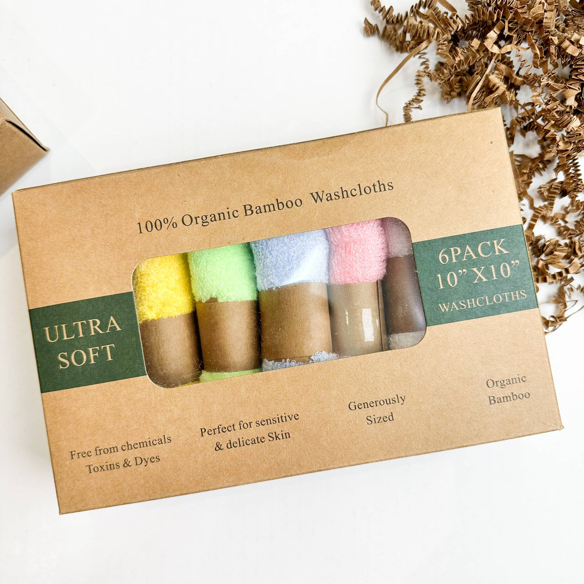 Washcloths, Organic Bamboo