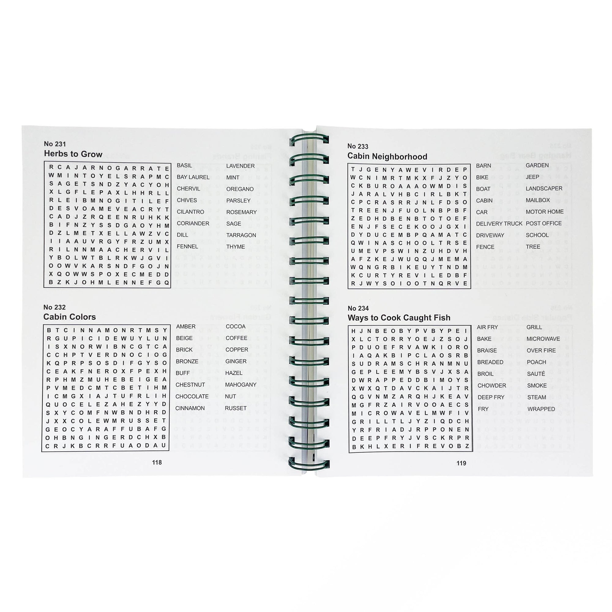 Word Search Puzzles, Cabin Fever