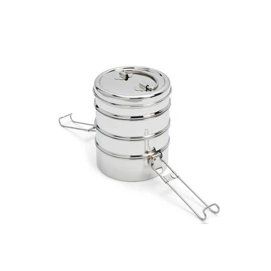 Stainless Steal Tiffin Lunch Box (4-layer stacked)