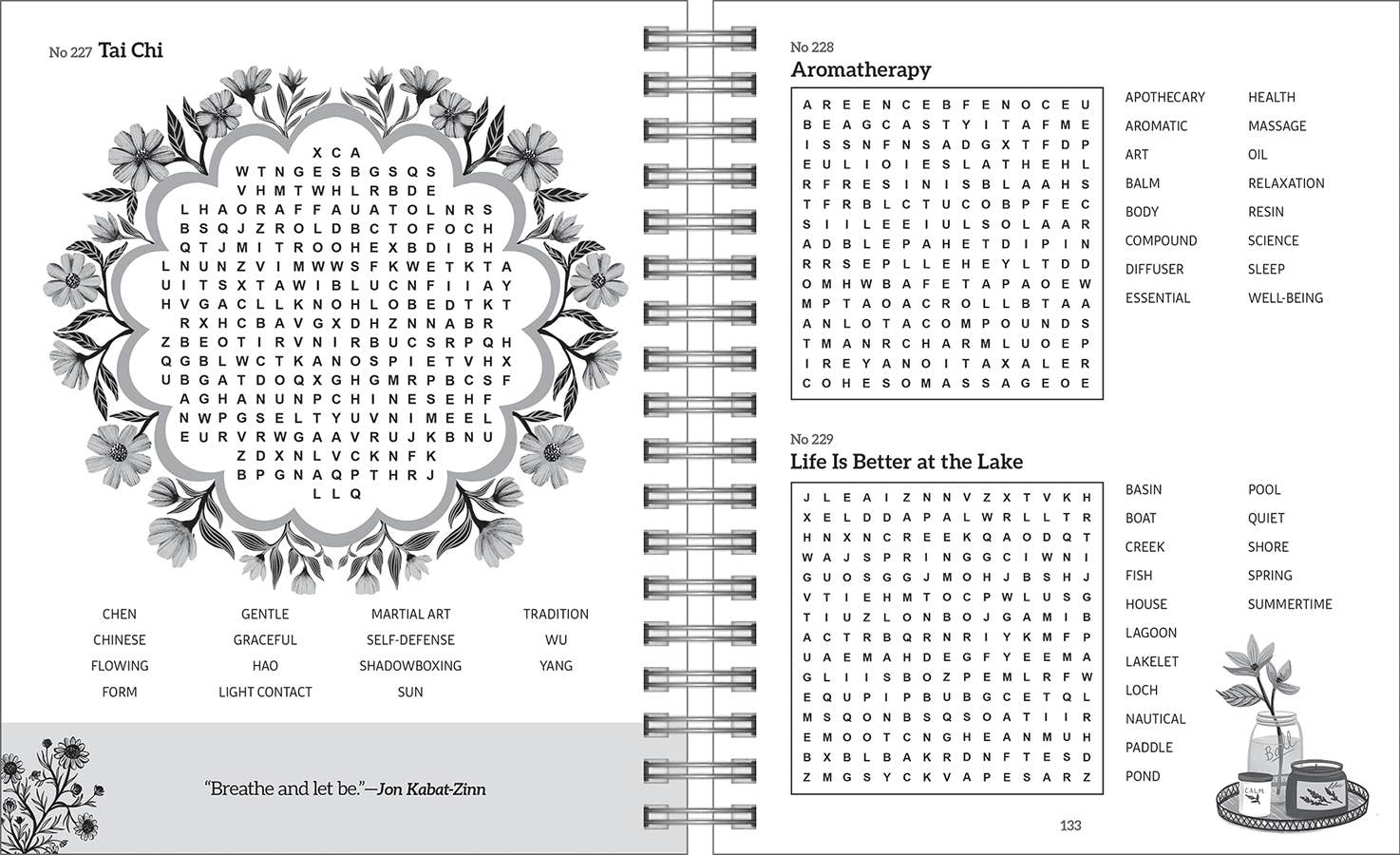 Word Search Puzzles, Mindfulness