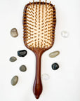 Hair Brush - Premium Rosewood - Natural Bamboo Bristles