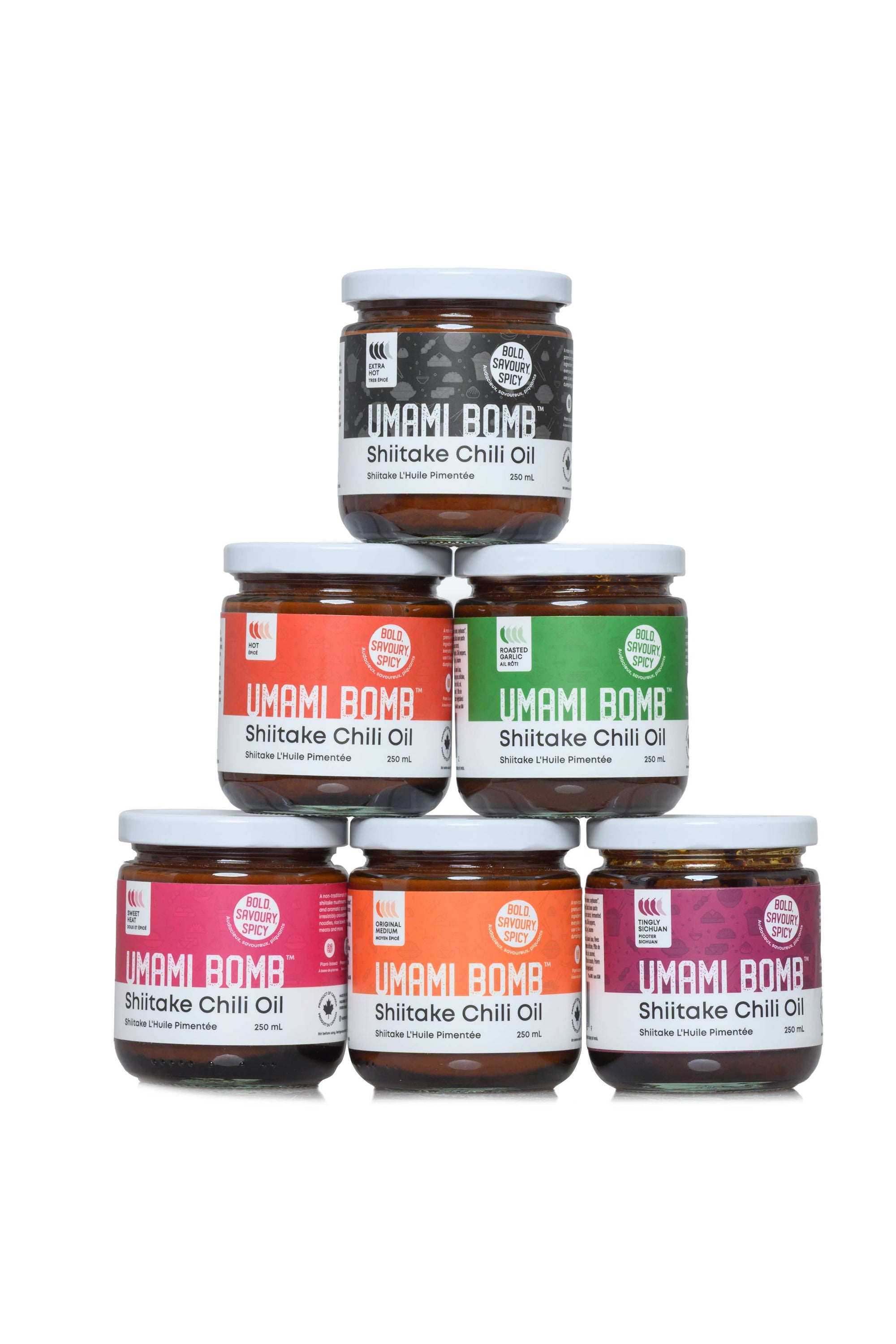 Shiitake Chili Oil, Umami Bomb - 4 Flavors