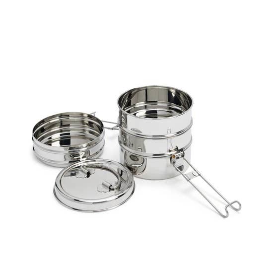 Stainless Steal Tiffin Lunch Box (4-layer stacked)